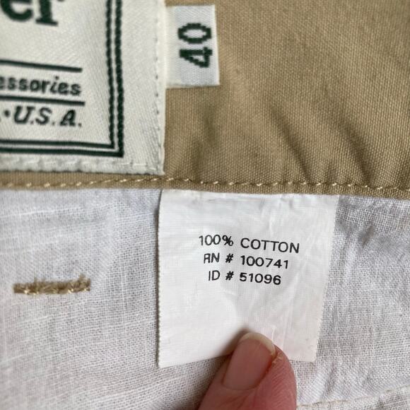 McAlister Upland Briar Field Khaki Cotton Wax Canvas Hunting Pants Mens 40x25 - Picture 7 of 12